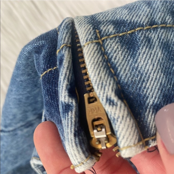 Bongo 90’s Acid Wash Denim Vintage Mini Skirt - Picture 4 of 8